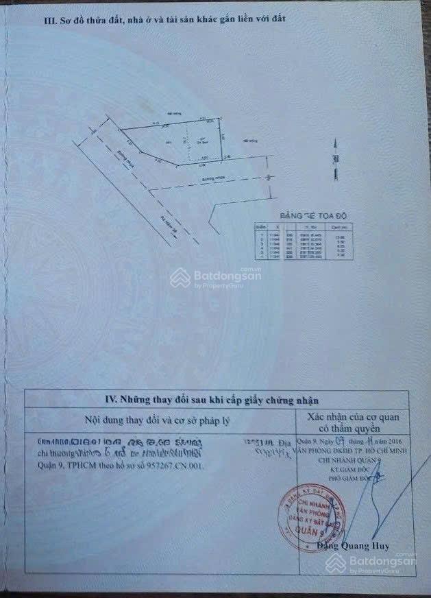 Đất, lô góc 64m2 (5x12m) đường 6, long trường, q9 (4tỷ690)