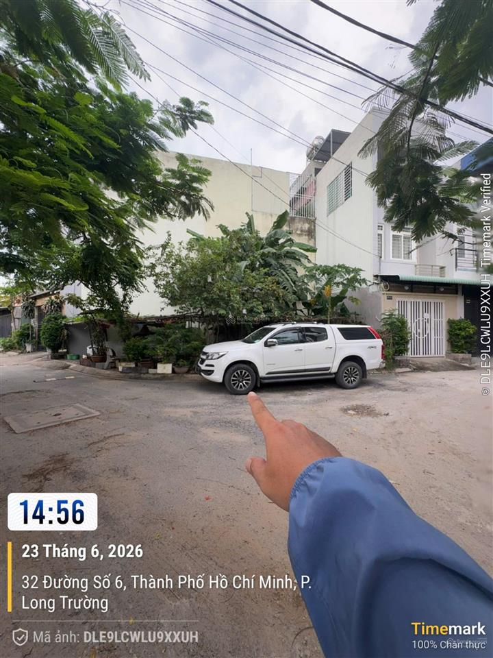 Đất, lô góc 64m2 (5x12m) đường 6, long trường, q9 (4tỷ690)