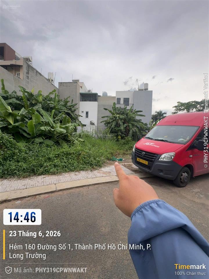 Đất 74.1m2 (4x19m) đường 1, long trường, q9 (4tỷ690)