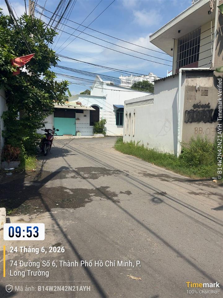 Đất 80m (5.1x15.7) kdc sakura, đường 6, long trường, q9 (4ty690)
