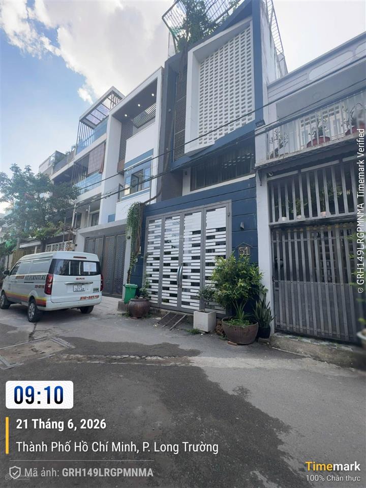 Nhà 4 tầng, 52m (4.4x11.7) kdc trường lưu, long trường, q9 (5ty190)