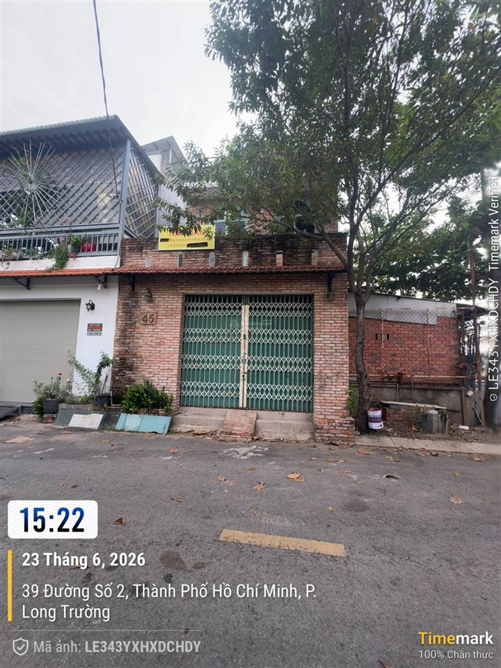 Nhà 2 tầng, 70m (5.4x13) mt đường 2, long trường , q9 (5ty960)