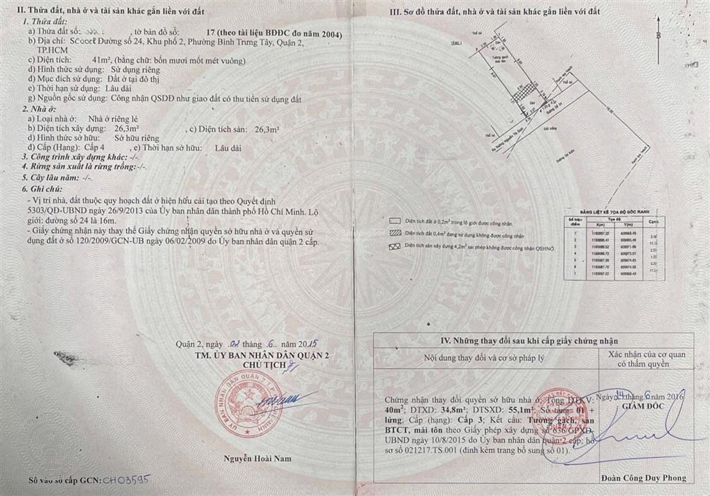 Nhà 41m (3.5x11.7) trung tâm, bình trưng tây, q2 (4ty190)