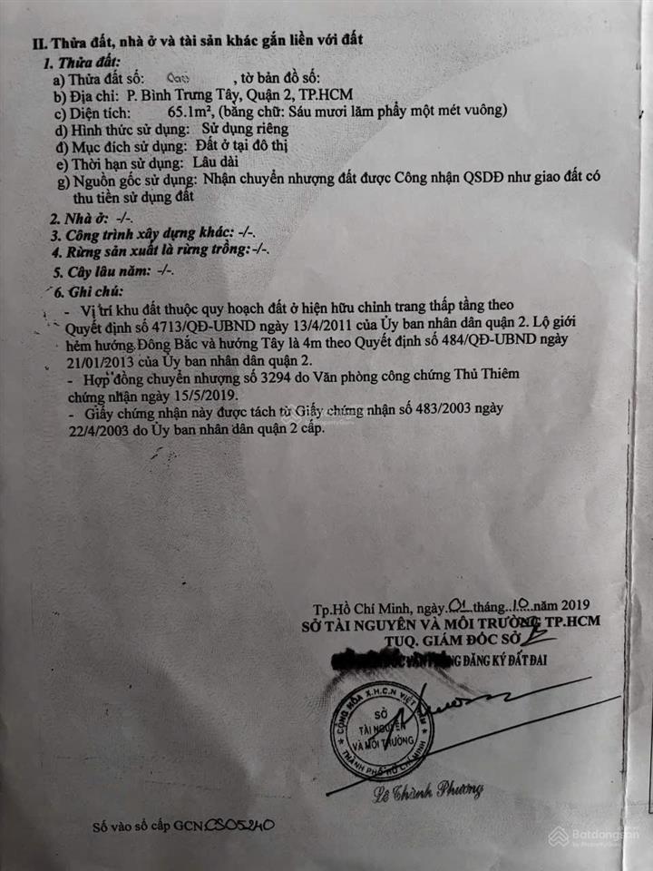 Nhà 4, 66m (3.7x18) đường 36, thạnh mỹ lợi, q2 (4ty99)