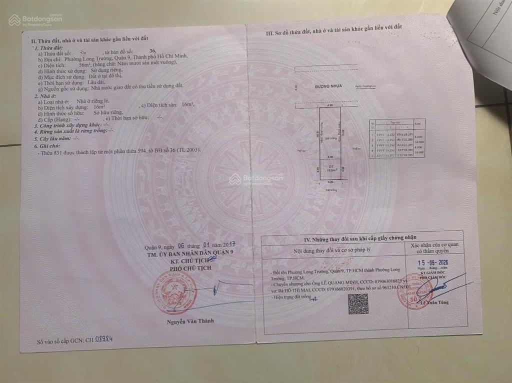 Đất 56m2 (4x14) khu kdc nam khang, nguyễn duy trinh, long trường, q9 (4,19 tỷ)
