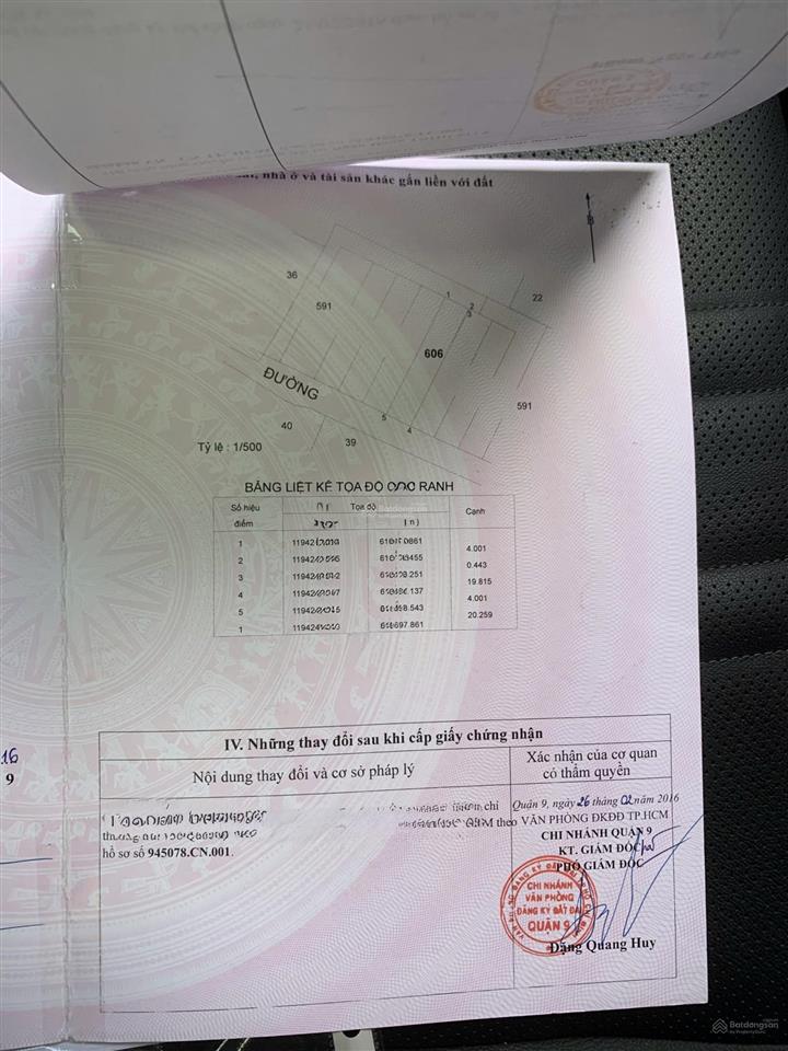 Đất 81m (4x21) bưng ông thoàn, phú hữu, q9 (4 tỷ 590 triệu)