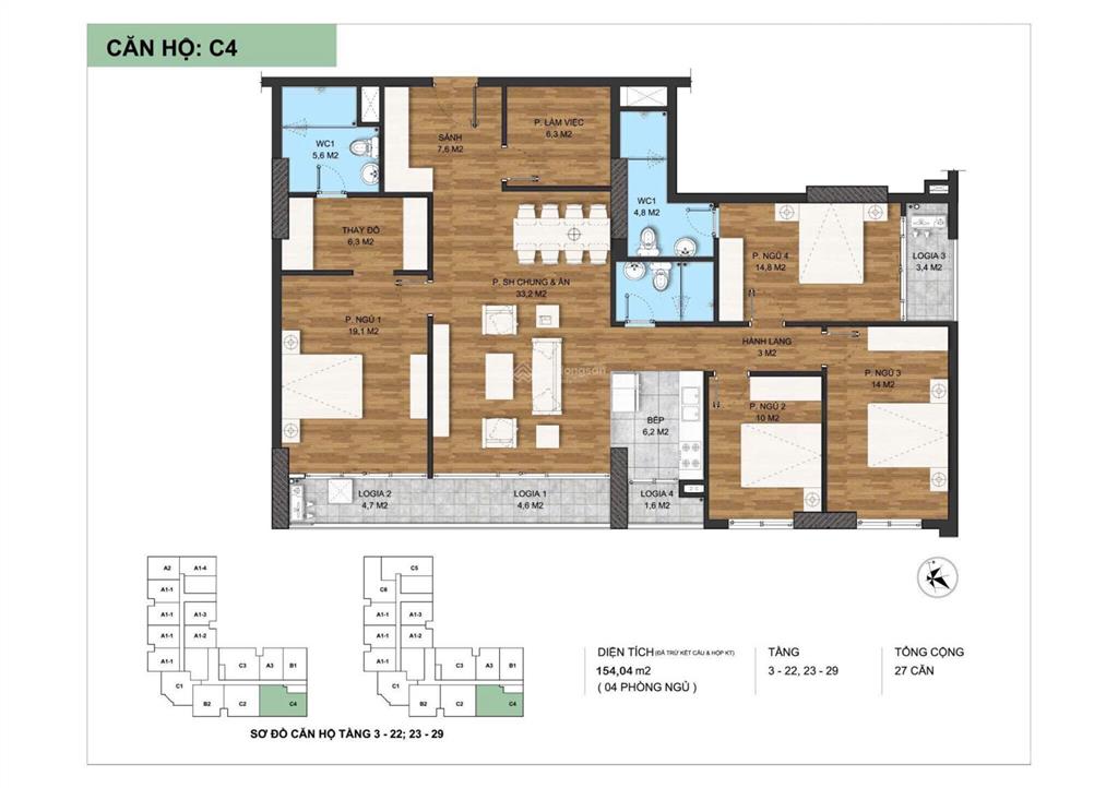 Cần bán nhanh !! căn hộ 154m2 đẹp nhất tòa the park home giá tốt nhất thị trường