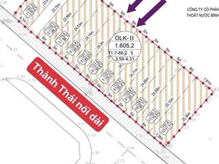 Đất trung tâm khu biển . giá cực rẻ so với thị trường . dt 120m2. giá 7tỷ xx. đường thành thái