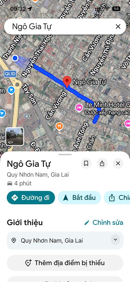 Hạ giá mạnh 500 triệu. bán đất mặt tiền ngô gia tự ngã tư võ thị yến. dt 70m2 ngang 7m. giá 7tỷ*