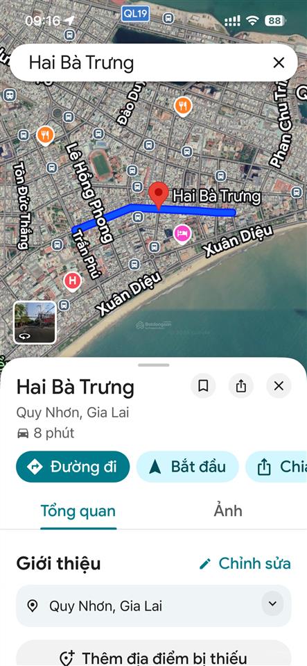 Bán mặt tiền gần ngã tư kinh doanh hai bà trưng. dt 76m2. giá 7tỷ2 **