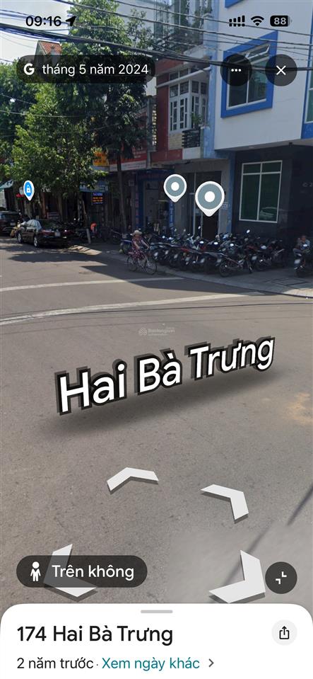 Bán mặt tiền gần ngã tư kinh doanh hai bà trưng. dt 76m2. giá 7tỷ2 **