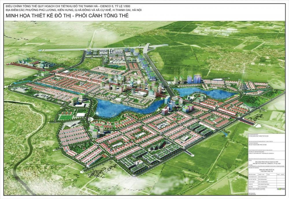 Bán bt tại khu đô thị thanh hà mường thanh, 80 triệu / m2 đất, 225 m2 cực hấp dẫn