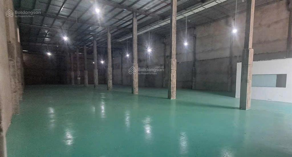 Cho thuê kho xưởng phạm hùng, nhà bè 813m2 nền epoxy container 24/7