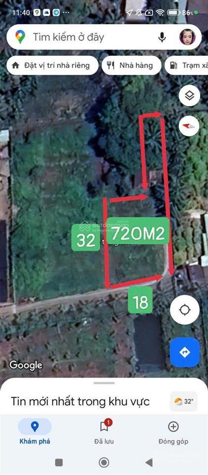 Bán đất nền tại đường 38, xã tân lý đông, huyện châu thành, tiền giang, 1,6 tỷ, 720m2