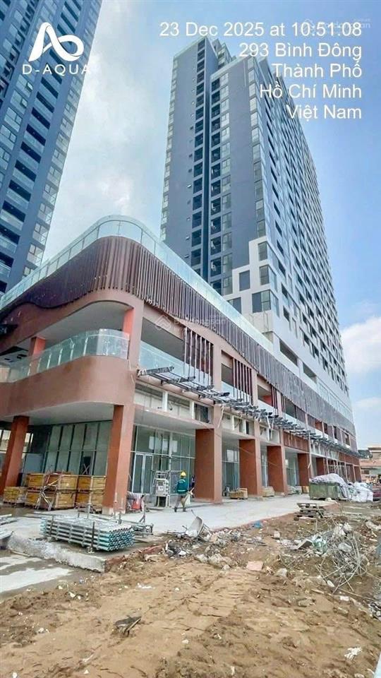 Bán căn hộ d  aqua diện tích 54m2, giá 3,8 tỷ tại 301 bình đông, phường phú định, tphcm
