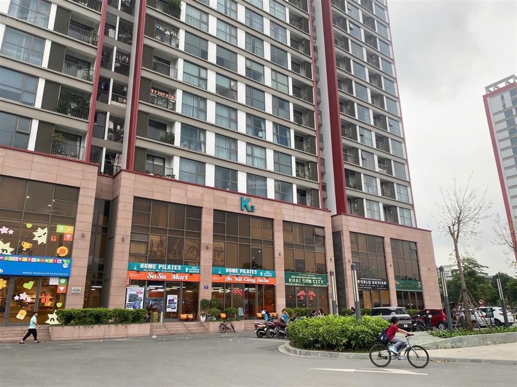 Cho thuê shophouse khối đế thông tầng 1 + 2 chung cư khai sơn city  nguyễn gia bồng long biên