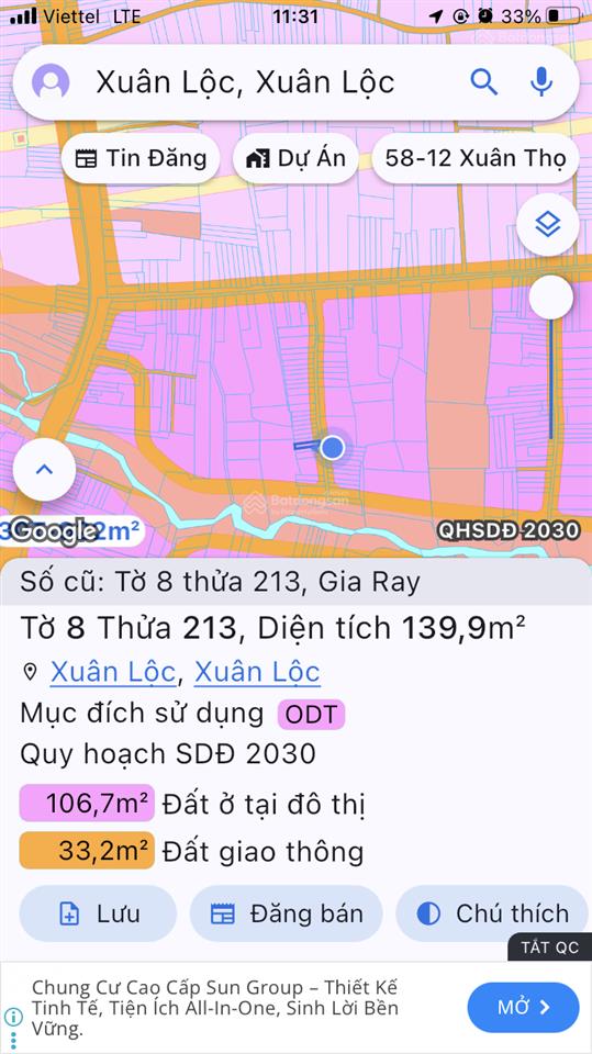 Kẹt tiền giảm 100tr bán đất gần trung tâm hành chính xuân lộc, giá bán 1tỷ350 sổ hồng tại nhà