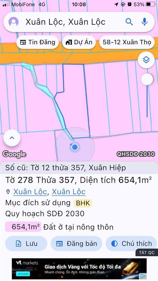 Chủ kẹt tiền bán lô đất có 17m mặt tiền view núi chứa chan có thổ cư, giá 165 triệu/m