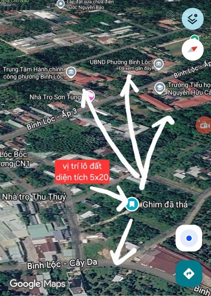 Kẹt tiền cần bán lô đất full thổ cư ngay trung tâm p. bình lộc, chỉ cần 400tr là sở hữu ngay