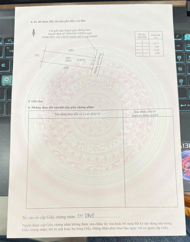 Có 200tr trong tay sở hữu ngay lô đất nền thổ cư sau lưng ủy ban p. bàu trâm phù hợp ở và đầu tư