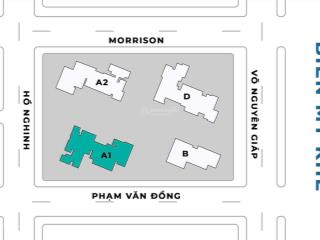 Soleil ánh dương  bán căn hộ 1pn  55.36m2  mt phạm văn đồng  4.65 tỷ  đối diện biển đông