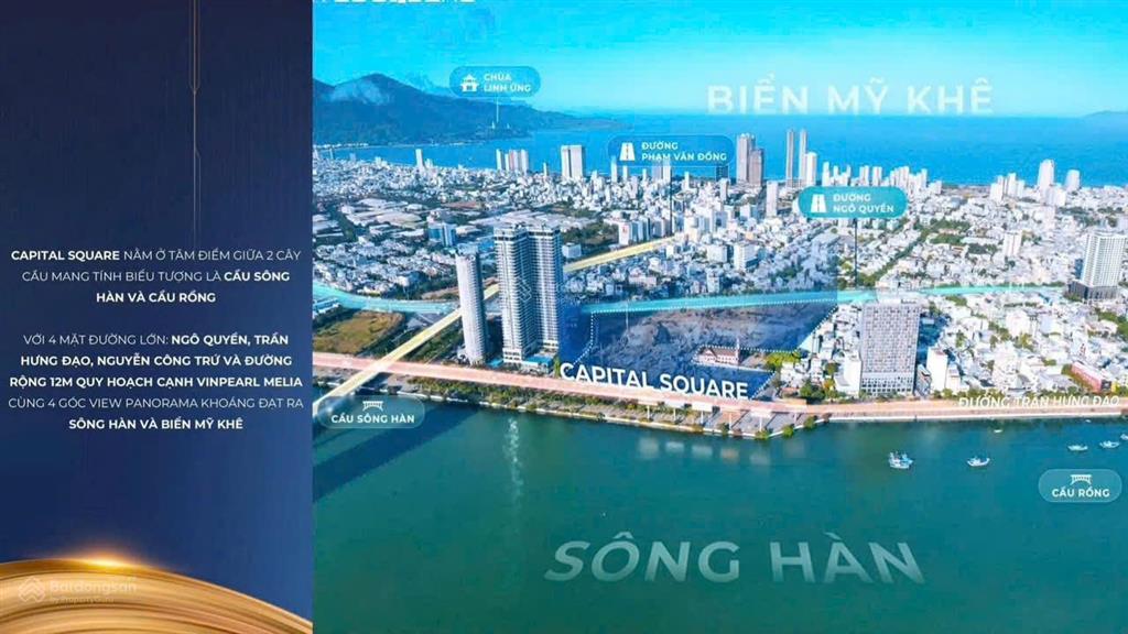 Bán căn hộ 3pn view sông  capital squera mt trần hưng đạo 105m2 11.36 tỷ.