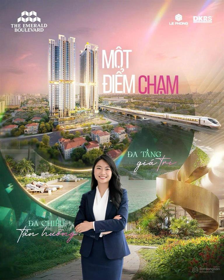 Thanh toán 0.5% hoặc 1% mỗi tháng, the emerald boulevard căn 1pn+ đầu tư giai đoạn 1 ql13