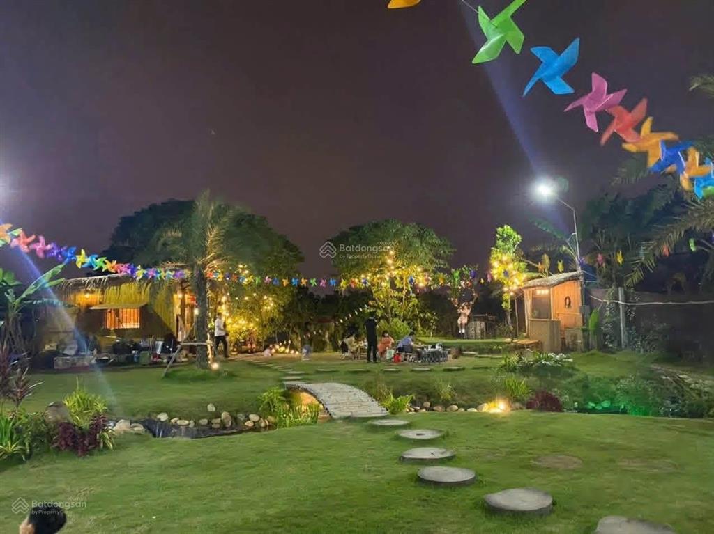 Cho thuê nhà vườn 1600m2 mô hình cafe sân vườn, lẩu nướng, camping tại bắc cầu view cầu tứ liên