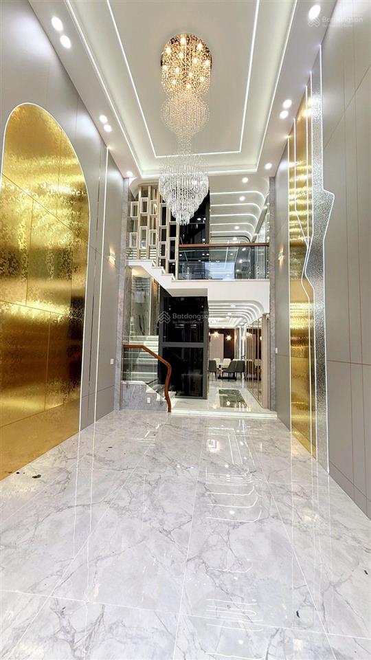 Nhà 7 tầng mới hoàn thiện có thang máy  72m²  mặt tiền đường nhựa 8 mét  tặng nội thất cao cấp