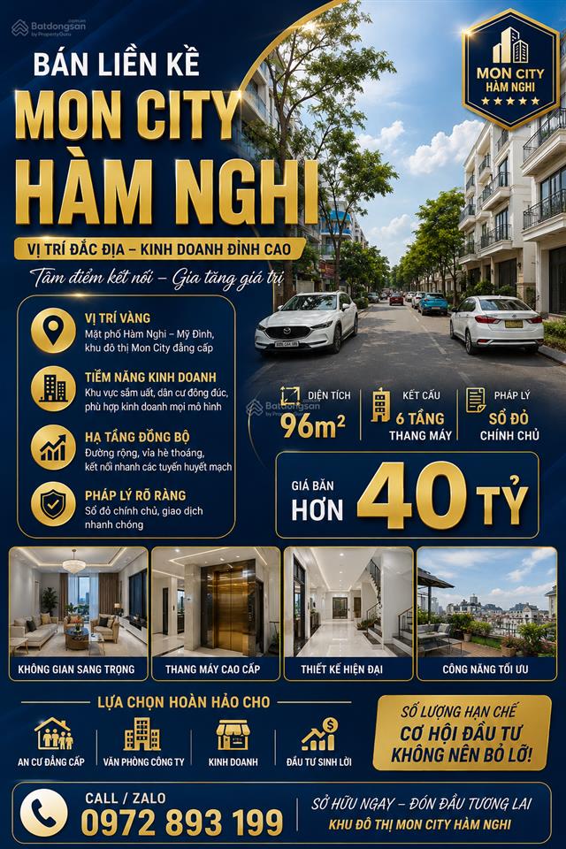 Liền kề mon city hàm nghi hàng hiếm khu mỹ đình