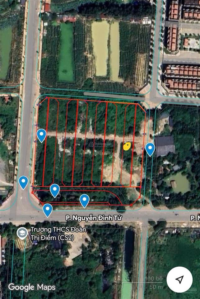 Bán đất phân lô nguyễn đình tứ 90m²  mặt tiền 7,2m  đường 12m