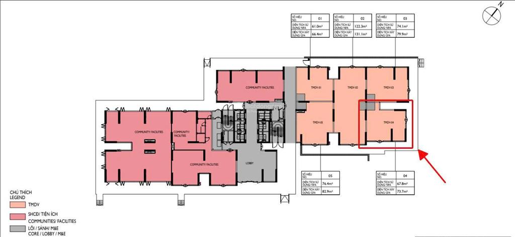 Bán shophouse lumi hà nội diện tích 67,8m2