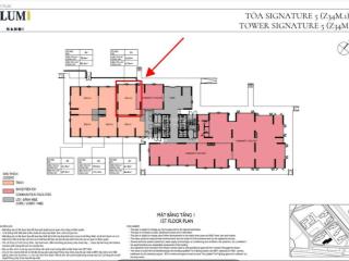 Bán shophouse 62,3m2 mặt sảnh chung cư lumi hà nội