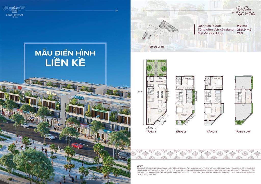 Suất ngoại giao ck 12,5%  3,6 tỷ  baia retreat hội vân khu nghỉ dưỡng suối khoáng nóng tự nhiên