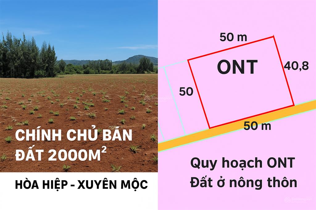 Chính chủ bán đất phủ hồng toàn bộ 2004m2, giá chỉ 1 tỷ 9