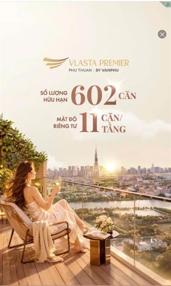 Suất nội bộ căn hộ vlasta premier q.7, căn góc 2pn view sông tầng đẹp, thanh toán 15% nhận nhà