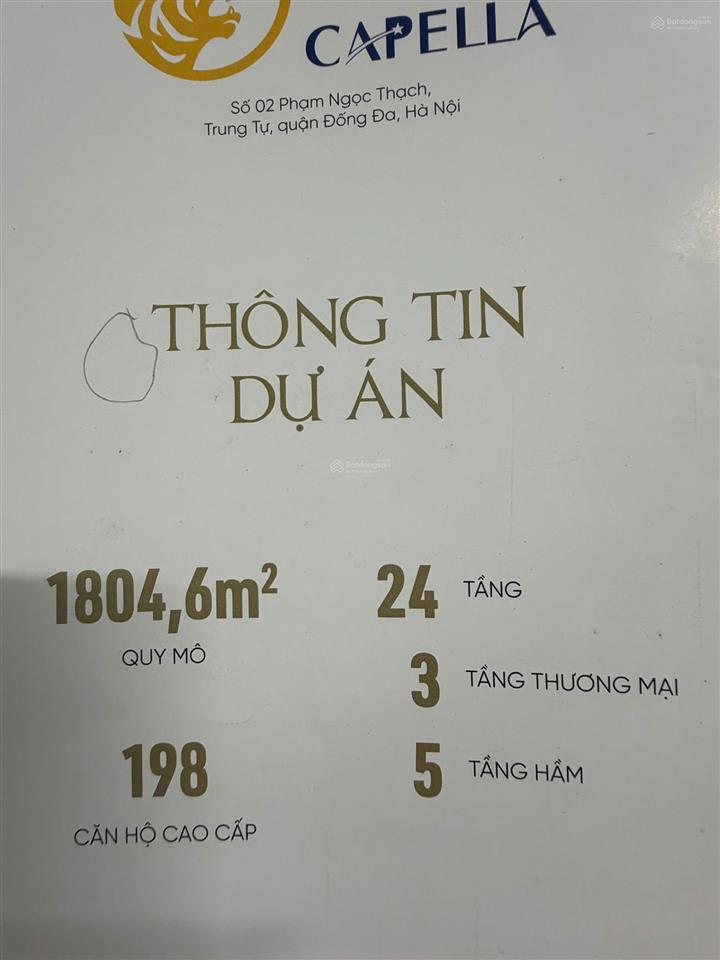 Chính chủ bán gấp cc t&t capella, 26,9 tỷ, 178m2, 3pn, 2wc, phương liên, đống đa, hà nội