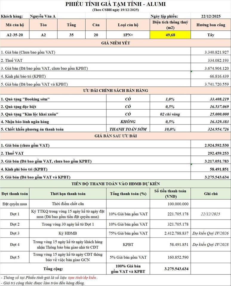 Bán cc alumi  alluvia city, 3,2 tỷ, 55m2, 2pn, hướng bắc, ban công tây, hàng hiếm tại hưng yên