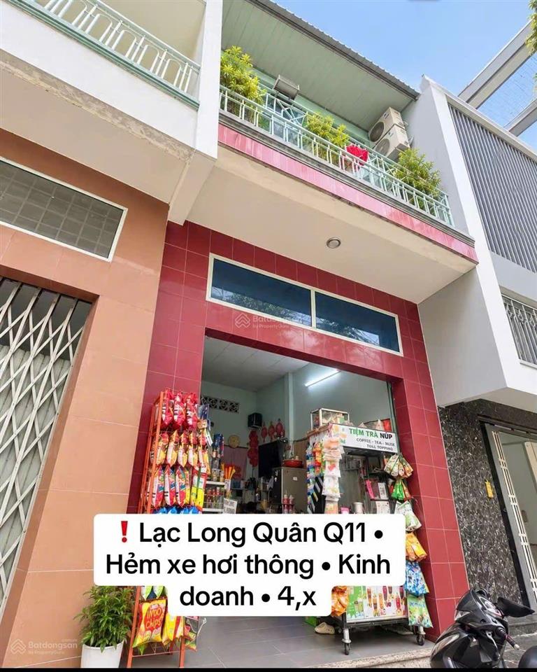 Quận 11  hẻm 2 xe hơi tránh nhau  lạc long quân  30m2