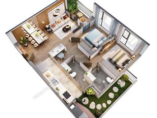 Chính chủ cần bán 2pn + 1, 2 vệ sinh 83m2 chỉ 6,35 tỷ the wisteria  nội thất keng  sẵn ở ngay