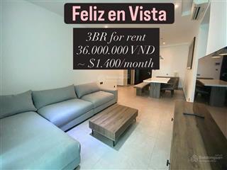 Cho thuê ch feliz en vista, 36 triệu, 106 m2, đầy đủ nội thất, tốt giá ưu đãi tại q2, hcm