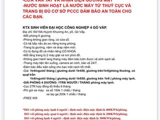 Ktx huỳnh khương an p5, gò vấp ở ngay, giá tốt, an toàn