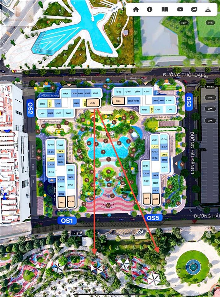 Bán căn 1pn the opus one  vinhomes grand park