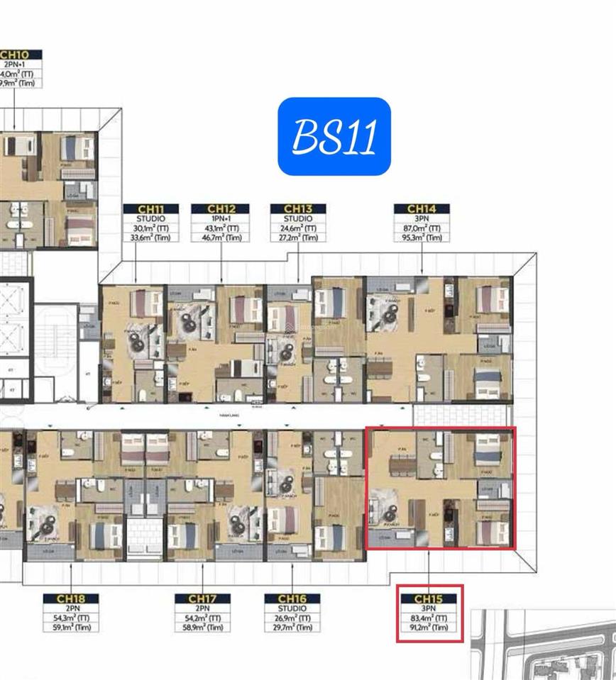 Bán căn 3pn tòa bs11 beverly solari mặt tiền góc view sông tuyệt đẹp