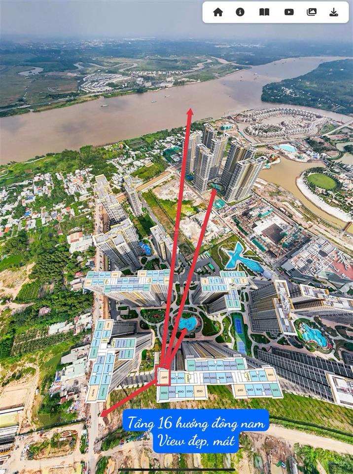 Bán căn 3pn view hồ bơi, nội khu, view sông, hướng đông nam, mát mẻ, bao đẹp
