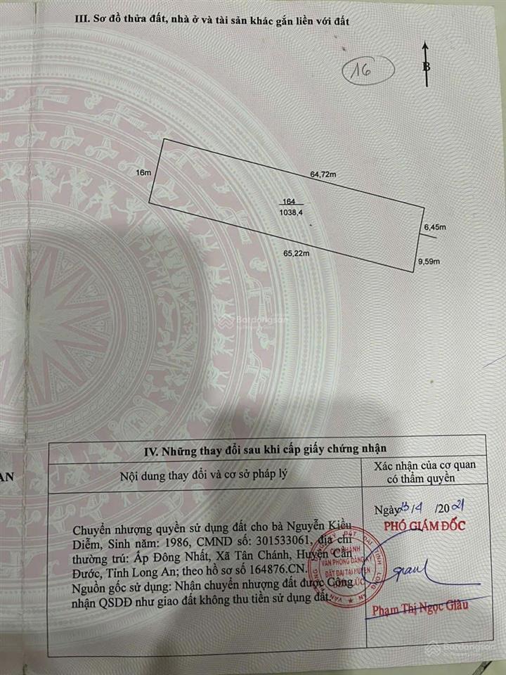 Chính chủ bán đất cln, đt 816, không vướng quy hoạch, gần vành đai 4, trục đương liên huyện