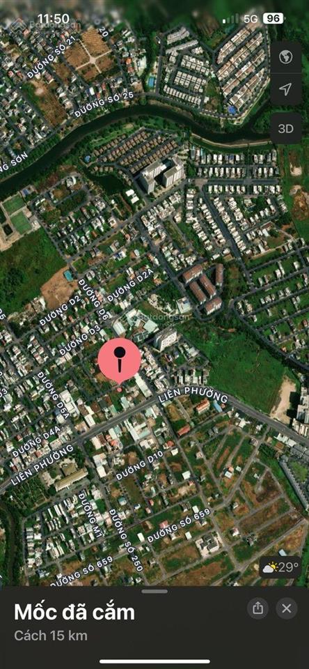Cho thuê dài hạn đất 550m², lô góc 2 mặt tiền cách đường liên phường 30m (kdc kiến á, quận 9) rẻ