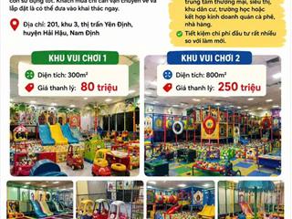 THANH LÝ 2 KHU VUI CHƠI TRẺ EM – FULL ĐỒ CHƠI, CHỈ VIỆC LẮP ĐẶT KINH DOANH - HẢI HẬU, NAM