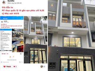 9,25 tỷ tl mt thục quốc lộ 13 giảm 300 triệu cg nhà mới 100% gần vạn phúc hiệp bình phước