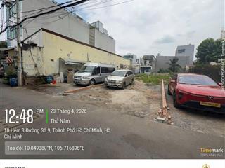 7,3 tỷ 86 m2 lô f0 ngang 5,5 m đường số 9 hiệp bình phước thủ đức giáp vạn phúc ngang 5.5m dài 16,2